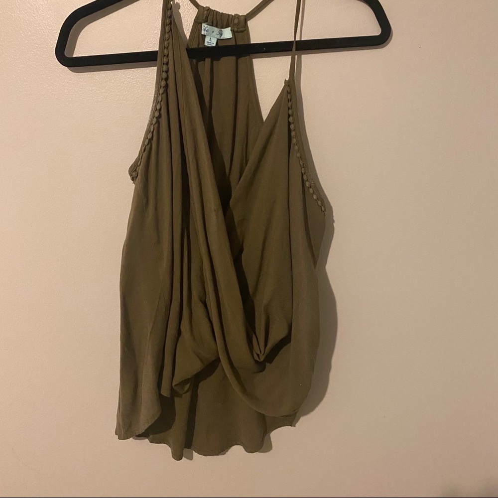 Olive Green tank top